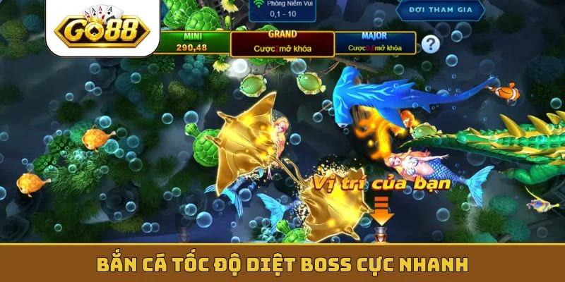 Bắn cá tốc độ diệt Boss cực nhanh