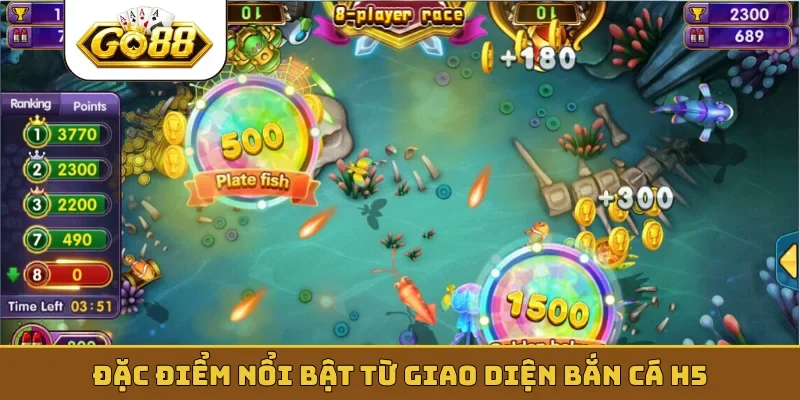 Đặc điểm nổi bật từ giao diện bắn cá H5