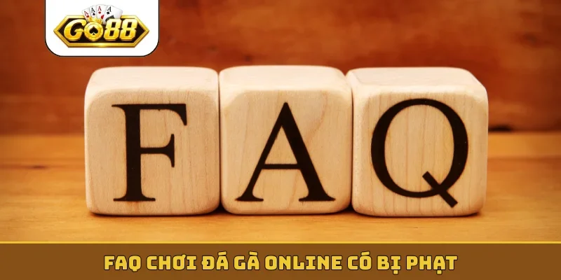 FAQ chơi đá gà online có bị phạt