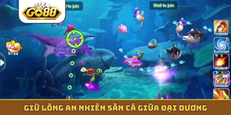 Giữ lòng an nhiên săn cá giữa đại dương